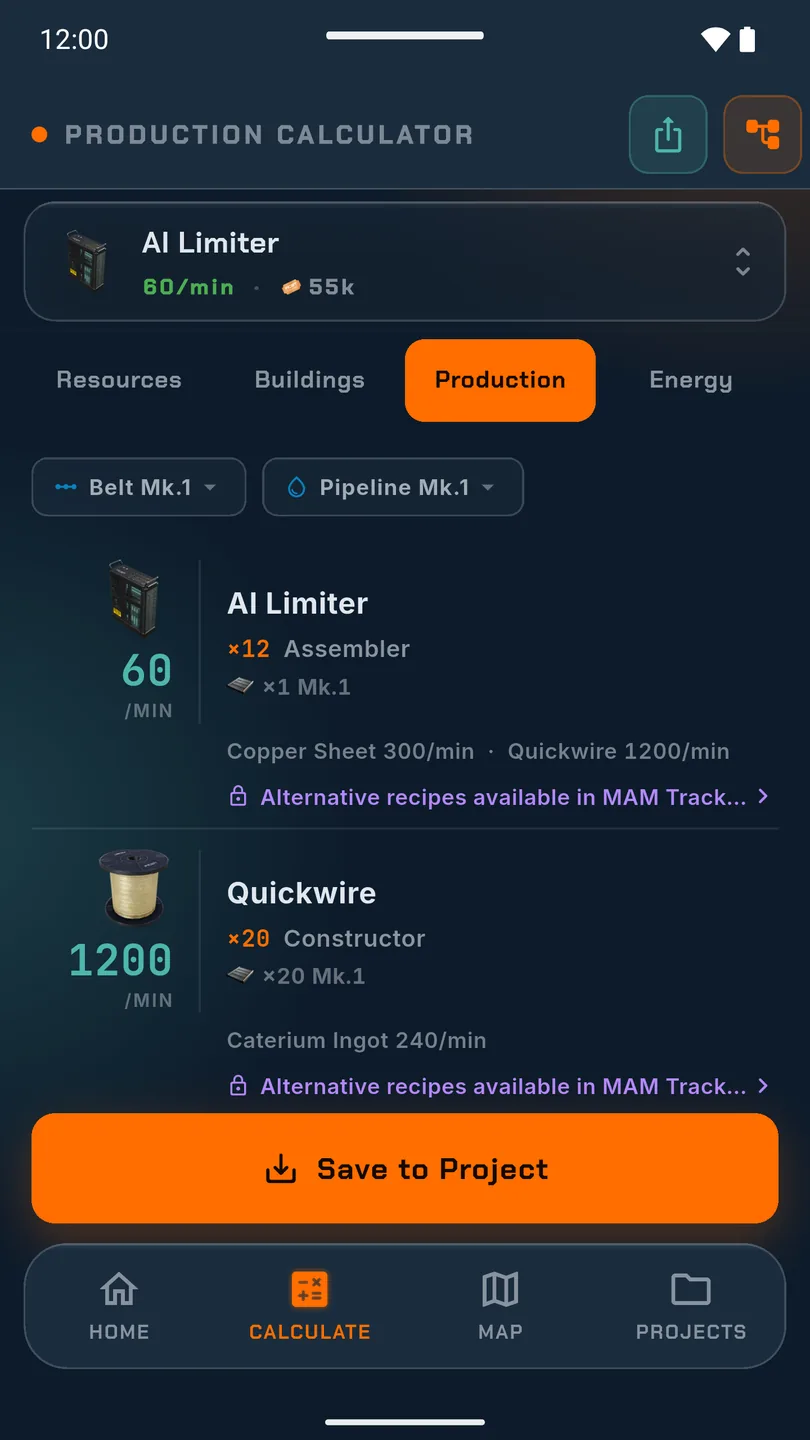 Manager for Satisfactory — production calculator